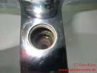 Brauseumschalter entkalken Gewinde für das Brauseventil