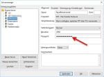 Platzhalter für das FileZilla Passwort