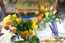 Blumen Glycerin Rosen zur Konservierung