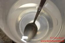 Blumen Glycerin Mischung gut verrühren