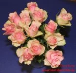 Blumen Glycerin pastellfarbener Rosenstrauße