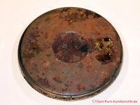 Pflege von alten Gusseisenkochplatten - angerostete Massekochplatte