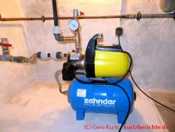 angeschlossenes Hauswasserwerk