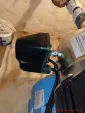 Druckleitung an der Pumpe