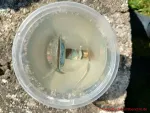 Druckleitung reinigen - Teile in Zitronensäure