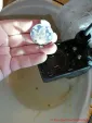 Druckleitung reinigen - Metallplatte