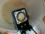 Druckleitung reinigen - weiße Gummimembran