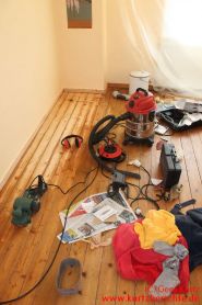 Holzfussboden abschleifen - Werkzeuge welche man zum Renovieren braucht