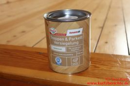 Holzfussboden abschleifen - Siegellack