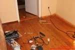 Holzfussboden abschleifen Fußboden bereit zum Abschleifen