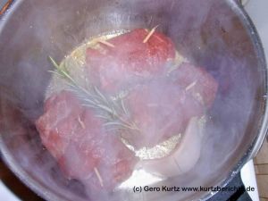 Rouladen gleichmäßig anbraten
