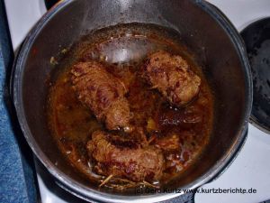 Rouladen im Schnellkochtopf fertig gekocht 