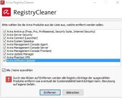 Avira Registry Cleaner